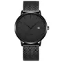 CRRJU Thin Men Watch Casual Simple Calendar Watch Quartz Watch Waterproof Sports Black Watches, Ideal choice for Gifts