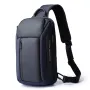 BANGE Chest Bag Men Casual Crossbody Bag Waterproof Shoulder Satchel Multi-Pockets Large Capacity Men's Bag