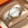 POEDAGAR Women Watch Thin Waterproof Luminous Quartz Watch Calendar Analog Stainless Steel Wrist Watch Date Lady Watch