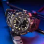 SMAEL Men Sport Digital Dual Display Watch Multi-function LED Luminous Waterproof Date Week Alarm Wristwatch