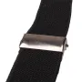 Mens Classic Black Suspenders Elastic Y-Back Adjustable Braces with 3 Metal Clips
