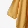 ZANZEA Cotton Solid Button Lapel Ruched Casual Blouse
