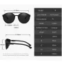 Men's Polarized Sunglasses Fashion Round Driving Sun Glasses for Unisex Classic Male Eyewear Travel Hiking Fishing Sunglasses