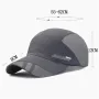 Men Lightweight Quick Dry Breathable Baseball Cap Cool Mesh Outdoor Sports Sun Protection Duckbill Cap for Summer Running Fishing Riding Travel