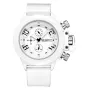 MEGIR Men Multi-functional Watch Sports Chronograph Wristwatch Waterproof Calendar Quartz Watch Comfortable Silicone Strap