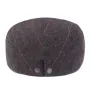 Collrown Men Beret Cap Adjustable Cotton Flat Cap Retro Duck Tongue Cap Warm Forward Cap Driving Hat Newsboy Hats