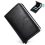 ID Credit Card Holder Wallet Mens RFID Blocking Protected Card Holder Case Slim PU Leather Wallets Mini Small Money Wallet