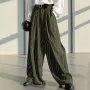 INCERUN Herrar Röndótt Prenta Frjálslegur Teygjanlegt Mitti Buxur Loose Fit Breiðir Fætur Buxur fyrir karla Plus Size S-5XL