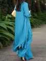 ZANZEA Women Plus Size Two Set Solid Button Lapel Long Sleeve Long Blouses and Pant Two Pieces Set