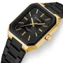 CURREN Fashion Rectangular Business Watches for Men Waterproof Luminous Hands Stainless Steel Simple Vintage Quartz Wristwatch