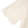 ZANZEA Elegant Style Womens Vintage Casual Cotton Crop Shirts Top Vacation Crew Neck Hollow Embroidery Blouses