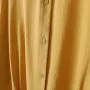 ZANZEA Cotton Solid Button Lapel Ruched Casual Blouse