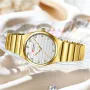 CURREN Women's Simple Rhinestones Quartz Watches Fashion Luminous waterproof Stainless steel Ladies Wristwatches