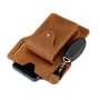 Ekphero Retro Men's Waist Bag Genuine Leather Belt Bag Key Waist Work Pocket Phone Bag for Belt Wearable Holster