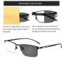 Photochromic Auto Zoom Reading Glasses HD Near Far Anti-blue Light Business Presbyopia Glasses