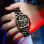 CURREN Men Multifunction Waterproof Luminous Hands Quartz Watch Chronograph Date Stainless Steel Business Casual Wristwatch