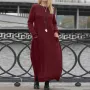 ZANZEA Women Long Sleeved Long Dress with Side Pockets Lace Patchwork Casual Long Maxi Dress for Spring Fall