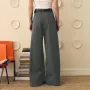 INCERUN Mens Solid Color Loose Fit High Waist Pant Casual Wide Leg Long Trousers Plus Size For Men S-5XL