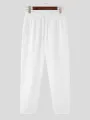 INCERUN Mens Sets 3/4 Short Sleeve Shirt & Pants Two Pieces Set Loose Daily Men's Casual Suits