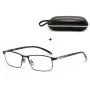 Photochromic Auto Zoom Reading Glasses HD Near Far Anti-blue Light Business Presbyopia Glasses