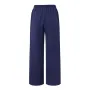 ZANZEA Women Cotton Elastic Waist Solid Color Long Pants Casual Loose Straight Trousers