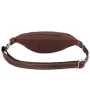 BULLCAPTAIN Riñonera de piel auténtica para hombre, bandolera informal de piel de Caballo Loco, clásica, retro, para exteriores, para montañismo, para teléfono móvil