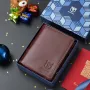 BULLCAPTAIN Men's Genuine Leather Wallet Multi Card Bag Large Capacity Bifold Wallet Credit Card Holder Multi Card Slots Coin Purse Money Clip Wallet for Men