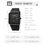 SKMEI Fashion Square Men Watch Simple Quartz Watch Waterproof Electronic Watch Casual Sport Wristwatches