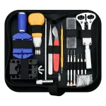 147pcs Watch Repair Tool Kit Watch Link Pin Remover Shell Opener Spring Bar Remover Clock Battery Replacement Strap Needle Set Accessor