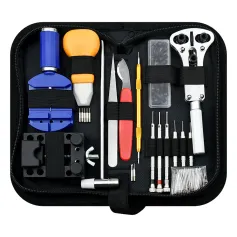 147pcs Watch Repair Tool Kit Watch Link Pin Remover Shell Opener Spring Bar Remover Clock Battery Replacement Strap Needle Set Accessor