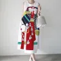 ZANZEA Ethnic Style Women's Dresses Holiday Summer Round Neck Sleeveless Printed Beach Sundress