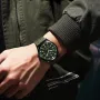 BIDEN 12/24Hours Scale Calendar Quartz Watch Outdoor Sports Luminous Waterproof Nylon Strap Men Wrist Watches