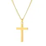 Fashion Cross Pendant Necklace Women Men Stainless Steel Link Chain Charm Necklace Cool Boys Girls Punk Hip Hop Jewelry Gift