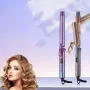 30mm Curling Iron LCD Digital Display 3 Temperature Levels Curling Splint Hair Styling Perm Iron Big Wave Curling Iron Rapid Heating