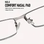1 Pair Half Frame Anti-blue light HD Reading Glasses Business Style Men's Presbyopia Eyewear Glasses