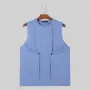 INCERUN Men's Clothing 2 Piece Set Knit Ribbed Round Neck Vest & Trousers Casual Solid Color Set for Daily Wear