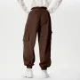 INCERUN Men Pants Tie Design Solid Color Casual Elastic Trousers Comfy Daily Solid Color Pants with Side Pockets
