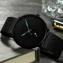 CRRJU Watches Men Simple Dial Bright Needle Wristwatch Waterproof Male Round Fashion Quartz Watch with a Box, Ideal Choice for Gifts