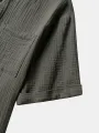 ChArmkpR Mens Shirt Solid Casual Lapel Collar Short Sleeve Shirts Summer Casual Beach Shirts