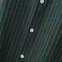 INCERUN Men Striped Casual Long Sleeve Shirts, Button Up Lapel Collar V-neck Shirt, Plus Size Men Tops For Daily And Holiday Leisurewear