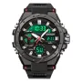 SANDA Men Quartz Watch Waterproof Sport Wristwatches Multifunctional Outdoor Luminous Electronic Watch - Dual Display, Calendar, Alarm Clock, Stopwatch