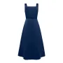 ZANZEA Womens Collect Waist A-Line Sundress Elegant Party Square Neck Tank Dress
