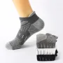 6 Pairs Mens Athletic Ankle Socks Running Cycling Sport Socks Moisture Wicking Cushion High Elastic Short Socks Comfy Breathable Casual Socks