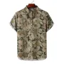 INCERUN Men Shirts Retro Floral Print Short Sleeve Shirts Summer Daily Casual Shirts