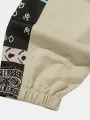 ChArmkpR Mens Smile Ethnic Pattern Patchwork Drawstring Waist Loose Pants