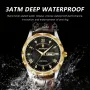 POEDAGAR Luxury Business Men Watches Waterproof Luminous Leather Quartz Watch Fashion Date Week Men's Wristwatch