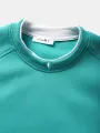 ChArmkpR Mens Contrast Patchwork Crew Neck Casual Loose Pullover Sweatshirts