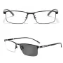 Photochromic Auto Zoom Reading Glasses HD Near Far Anti-blue Light Business Presbyopia Glasses