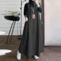 ZANZEA Women Fashion Denim Overalls Dress Summer Sleeveless Casual Loose Sundress Solid Color Maxi Dress With Pockets