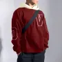 INCERUN Mens Letter Embroidery Long-Sleeve Sweatshirt Fashion Patchwork Hooded Sweatshirts Loose Fit for Male S-5XL